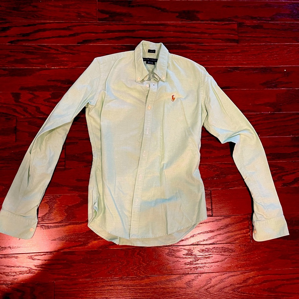 Polo Ralph Lauren slim fit green polo